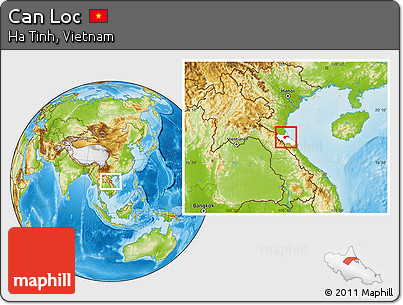 Physical Location Map of Can Loc, highlighted parent region