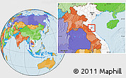 Political Location Map of Can Loc, highlighted country