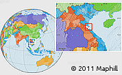 Political Location Map of Can Loc, highlighted parent region