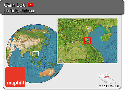 Satellite Location Map of Can Loc