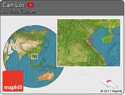 Satellite Location Map of Can Loc
