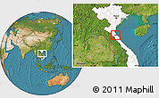 Satellite Location Map of Can Loc, highlighted country