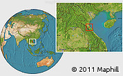 Satellite Location Map of Can Loc