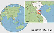 Savanna Style Location Map of Can Loc, highlighted country
