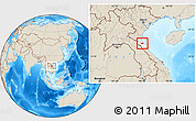 Shaded Relief Location Map of Can Loc, highlighted parent region