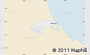 Classic Style Map of Can Loc, single color outside