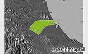 Physical Map of Can Loc, darken, desaturated