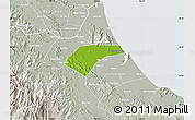 Physical Map of Can Loc, lighten, semi-desaturated