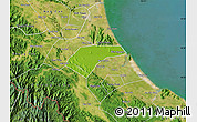 Physical Map of Can Loc, satellite outside
