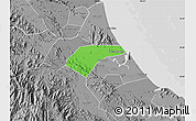 Political Map of Can Loc, desaturated