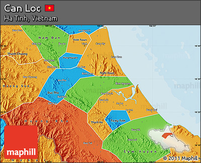 Political Map of Can Loc