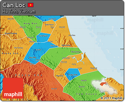 Political Map of Can Loc