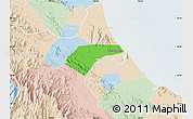 Political Map of Can Loc, lighten