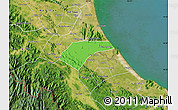 Political Map of Can Loc, satellite outside