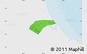 Political Map of Can Loc, single color outside