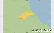 Savanna Style Map of Can Loc, single color outside