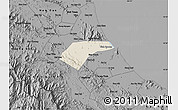 Shaded Relief Map of Can Loc, darken, desaturated