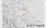 Shaded Relief Map of Can Loc, desaturated