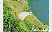 Shaded Relief Map of Can Loc, satellite outside