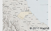 Shaded Relief Map of Can Loc, semi-desaturated