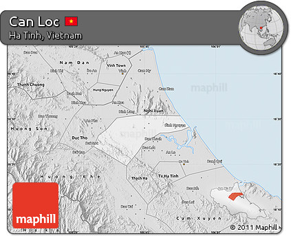 Silver Style Map of Can Loc