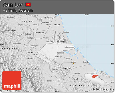 Silver Style Map of Can Loc