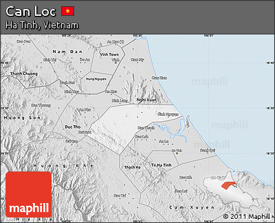 Silver Style Map of Can Loc