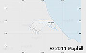 Silver Style Map of Can Loc, single color outside