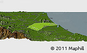 Physical Panoramic Map of Can Loc, darken