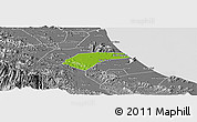 Physical Panoramic Map of Can Loc, desaturated