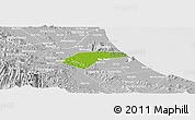 Physical Panoramic Map of Can Loc, lighten, desaturated