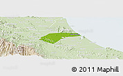 Physical Panoramic Map of Can Loc, lighten