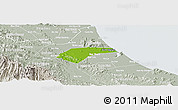Physical Panoramic Map of Can Loc, lighten, semi-desaturated