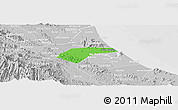 Political Panoramic Map of Can Loc, lighten, desaturated