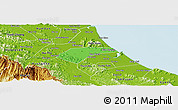 Political Panoramic Map of Can Loc, physical outside