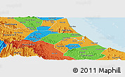 Political Panoramic Map of Can Loc