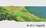 Political Panoramic Map of Can Loc, satellite outside