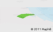Political Panoramic Map of Can Loc, single color outside