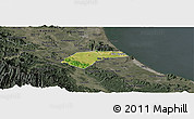 Satellite Panoramic Map of Can Loc, darken, semi-desaturated