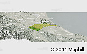 Satellite Panoramic Map of Can Loc, lighten, semi-desaturated