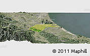 Satellite Panoramic Map of Can Loc, semi-desaturated