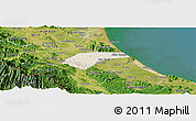 Shaded Relief Panoramic Map of Can Loc, satellite outside
