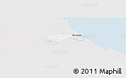 Silver Style Panoramic Map of Can Loc, single color outside