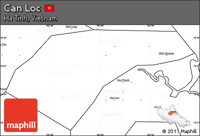 Blank Simple Map of Can Loc