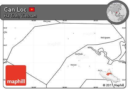 Blank Simple Map of Can Loc