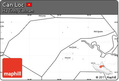 Blank Simple Map of Can Loc