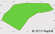 Political Simple Map of Can Loc, cropped outside