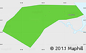 Political Simple Map of Can Loc, single color outside