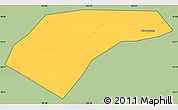Savanna Style Simple Map of Can Loc, cropped outside