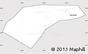 Silver Style Simple Map of Can Loc, cropped outside